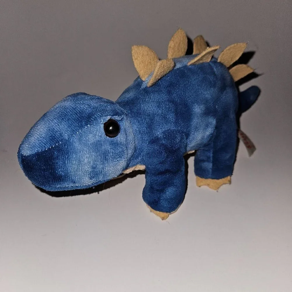 Linzy Blue Stegosaurus Dinosaur Plush 11